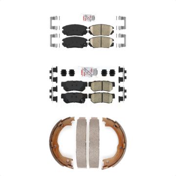Front Rear Ceramic Disc Brake Pads Kit For 2006-2009 Hyundai Azera KNN-100661
