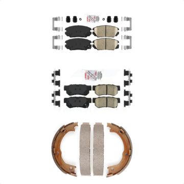 Front Rear Ceramic Disc Brake Pads Kit For 2006-2009 Hyundai Azera KNN-100664