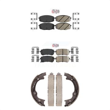 Front Rear Ceramic Disc Brake Pads Kit For Hyundai Elantra KNN-100675