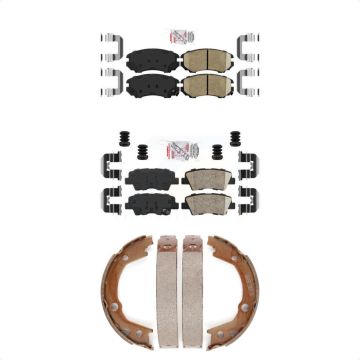 Front Rear Ceramic Disc Brake Pads Kit For 2010 Hyundai Elantra Sedan From 03 23 10 KNN-100678
