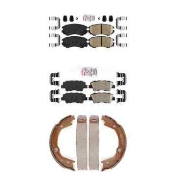 Front Rear Ceramic Disc Brake Pads Kit For 2010 Hyundai Elantra Sedan From 03 23 10 KNN-100679