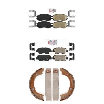 Front Rear Ceramic Disc Brake Pads Kit For 2010 Hyundai Elantra Sedan From 03 23 10 KNN-100680