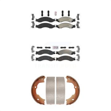 Front Rear Semi-Metallic Disc Brake Pads Kit For GMC Chevrolet C4500 Kodiak C5500 Topkick KNN-100682