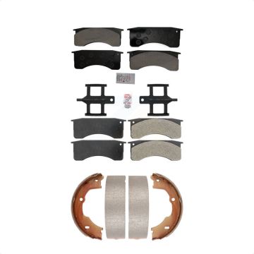 Front Rear Semi-Metallic Disc Brake Pads Kit For GMC Chevrolet C5500 Kodiak Topkick KNN-100685
