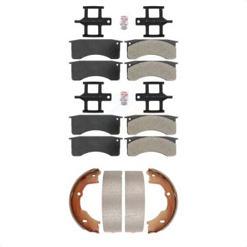 Front Rear Semi-Metallic Disc Brake Pads Kit For GMC Chevrolet C5500 Kodiak Topkick KNN-100686