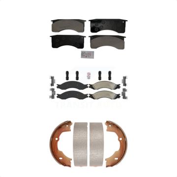 Front Rear Semi-Metallic Disc Brake Pads Kit For GMC Chevrolet C4500 Kodiak Topkick C5500 KNN-100687