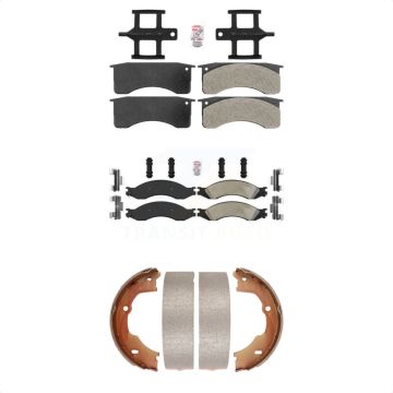 Front Rear Semi-Metallic Disc Brake Pads Kit For GMC Chevrolet C4500 Kodiak Topkick C5500 KNN-100688