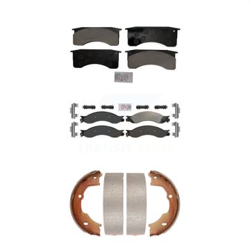 Front Rear Semi-Metallic Disc Brake Pads Kit For GMC Chevrolet C4500 Kodiak Topkick C5500 KNN-100689