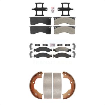 Front Rear Semi-Metallic Disc Brake Pads Kit For GMC Chevrolet C4500 Kodiak Topkick C5500 KNN-100690