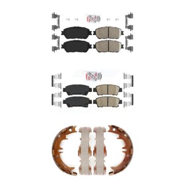 Front Rear Ceramic Disc Brake Pads Kit For 2004-2010 Toyota Sienna KNN-100691