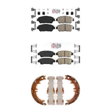 Front Rear Ceramic Disc Brake Pads Kit For 2004-2010 Toyota Sienna KNN-100692
