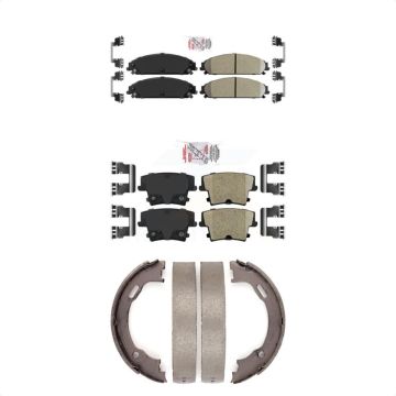 Front Rear Ceramic Disc Brake Pads Kit For Dodge Chrysler 300 Charger Challenger Magnum KNN-100697
