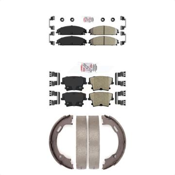 Front Rear Ceramic Disc Brake Pads Kit For Dodge Chrysler 300 Charger Challenger Magnum KNN-100698