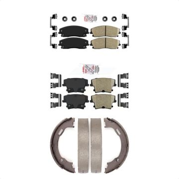 Front Rear Ceramic Disc Brake Pads Kit For Dodge Chrysler 300 Charger Challenger Magnum KNN-100699