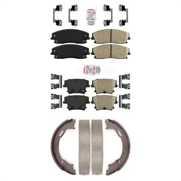 Front Rear Ceramic Disc Brake Pads Kit For Dodge Chrysler 300 Charger Challenger Magnum KNN-100700