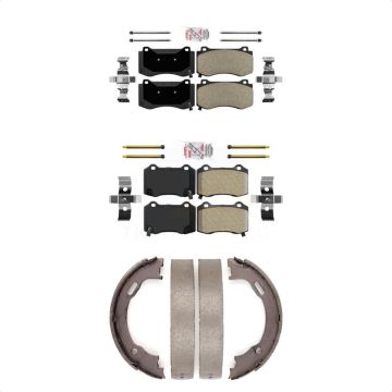 Front Rear Semi-Metallic Disc Brake Pads Kit For Dodge Charger Chrysler 300 Challenger KNN-100701