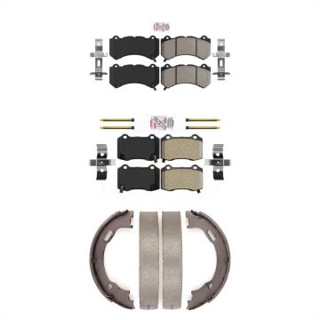 Front Rear Semi-Metallic Disc Brake Pads Kit For Dodge Charger Challenger KNN-100709