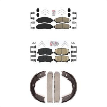 Front Rear Ceramic Disc Brake Pads Kit For Honda Pilot Acura MDX ZDX KNN-100732
