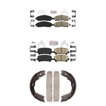 Front Rear Ceramic Disc Brake Pads Kit For Honda Pilot Acura MDX ZDX KNN-100733