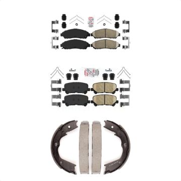Front Rear Ceramic Disc Brake Pads Kit For Honda Pilot Acura MDX ZDX KNN-100734