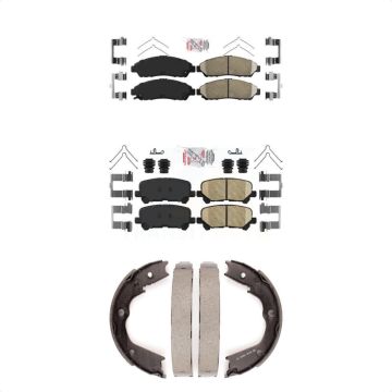 Front Rear Ceramic Disc Brake Pads Kit For Honda Pilot Acura MDX ZDX KNN-100735