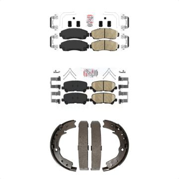Front Rear Ceramic Disc Brake Pads Kit For 2011-2017 Honda Odyssey KNN-100736