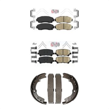 Front Rear Ceramic Disc Brake Pads Kit For 2011-2017 Honda Odyssey KNN-100737