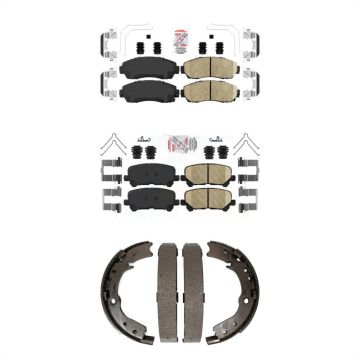 Front Rear Ceramic Disc Brake Pads Kit For 2011-2017 Honda Odyssey KNN-100738