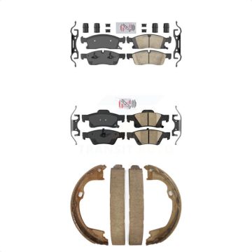 Front Rear Ceramic Disc Brake Pads Kit For Dodge Durango Jeep Grand Cherokee WK KNN-100746