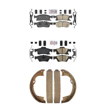 Front Rear Ceramic Disc Brake Pads Kit For Dodge Durango Jeep Grand Cherokee WK KNN-100748