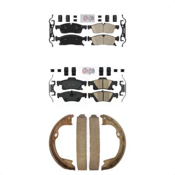 Front Rear Ceramic Disc Brake Pads Kit For Dodge Durango Jeep Grand Cherokee WK KNN-100752