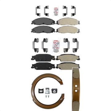 Front Rear Semi-Metallic Disc Brake Pads Kit For Cadillac CTS KNN-100756