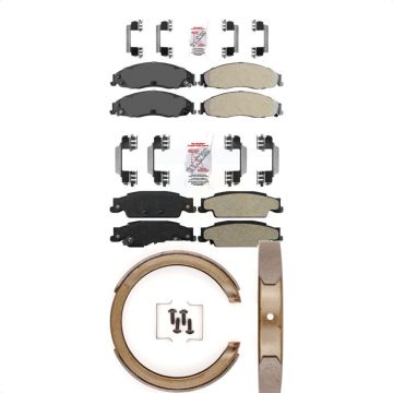 Front Rear Semi-Metallic Disc Brake Pads Kit For Cadillac STS KNN-100760
