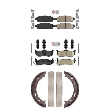 Front Rear Ceramic Disc Brake Pads Kit For Jeep Grand Cherokee Commander KNN-100763