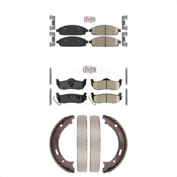 Front Rear Ceramic Disc Brake Pads Kit For Jeep Grand Cherokee Commander KNN-100764