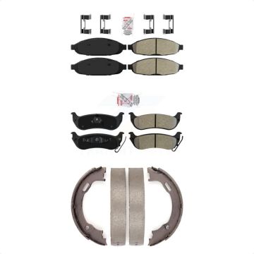 Front Rear Semi-Metallic Disc Brake Pads Kit For 2004-2008 Chrysler Pacifica KNN-100767