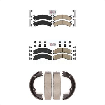 Front Rear Ceramic Disc Brake Pads Kit For 09-12 GMC Savana 3500 With Dual Wheels KNN-100777