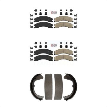 Front Rear Ceramic Disc Brake Pads Kit For Chevrolet GMC Silverado 2500 HD Sierra 3500 KNN-100788