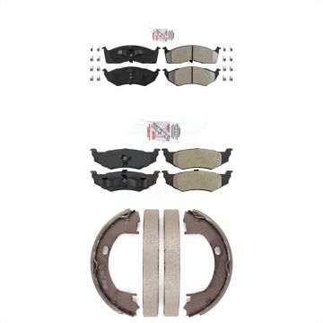 Front Rear Semi-Metallic Disc Brake Pads Kit For Neon Dodge Plymouth KNN-100789