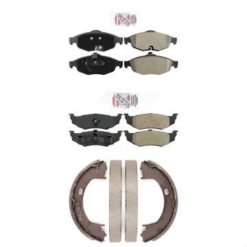 Front Rear Semi-Metallic Disc Brake Pads Kit For Chrysler Sebring Dodge Stratus KNN-100791