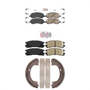 Front Rear Ceramic Disc Brake Pads Kit For Mitsubishi Eclipse Dodge Stratus KNN-100793