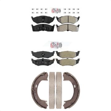 Front Rear Semi-Metallic Disc Brake Pads Kit For Chrysler Intrepid Dodge Concorde 300M KNN-100794