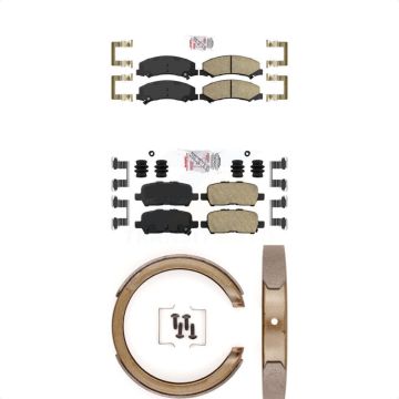 Front Rear Ceramic Disc Brake Pads Kit For Chevrolet Impala KNN-100800