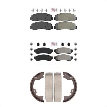 Front Rear Semi-Metallic Disc Brake Pads Kit For Ford F-250 Super Duty F-350 F-450 KNN-100807