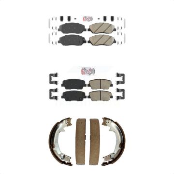Front Rear Ceramic Disc Brake Pads Kit For Kia Sedona Hyundai Entourage KNN-100817