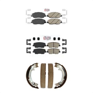 Front Rear Ceramic Disc Brake Pads Kit For Kia Sedona Hyundai Entourage KNN-100820