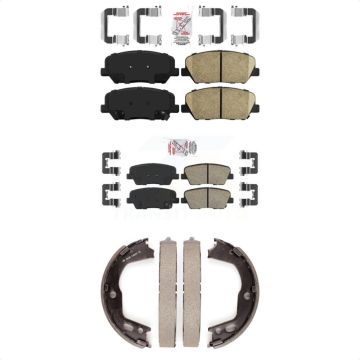 Front Rear Ceramic Disc Brake Pads Kit For Hyundai Genesis Coupe KNN-100825