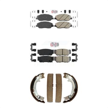 Front Ceramic Rear Semi-Metallic Disc Brake Pads Kit For Hyundai Entourage Kia Sedona KNN-100839