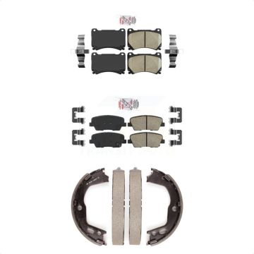 Front Rear Ceramic Disc Brake Pads Kit For Hyundai Genesis Equus KNN-100841