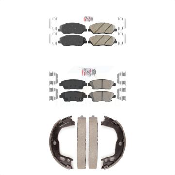 Front Rear Ceramic Disc Brake Pads Kit For Hyundai Genesis 3.8L KNN-100849